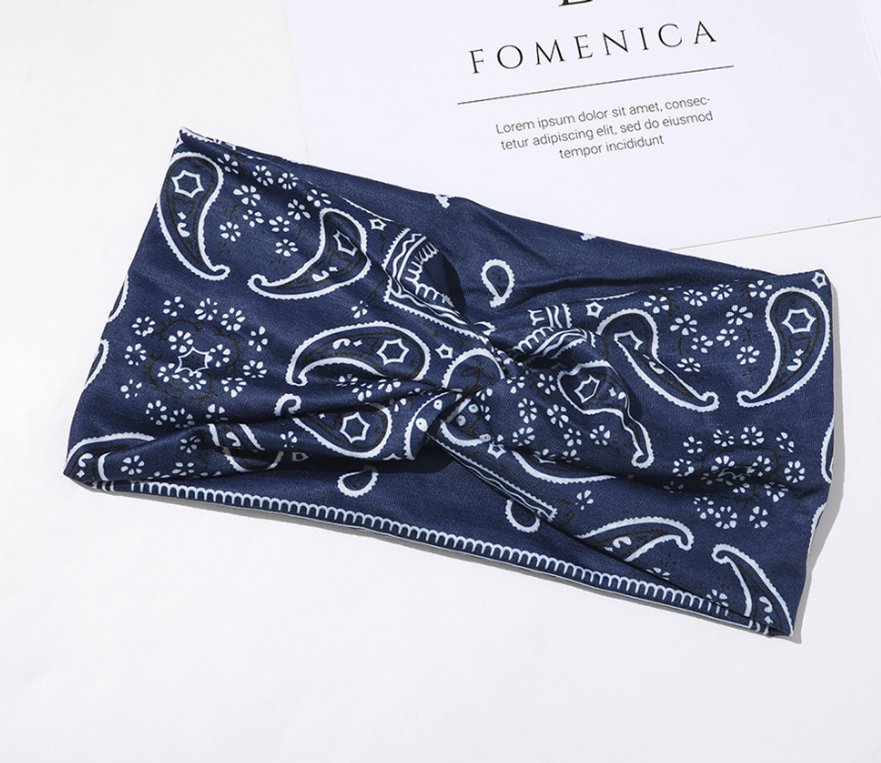 3PCS Boho Headbands Leopard Hair Bands Knotted Turban Wraps Stripe Cloth Elegant