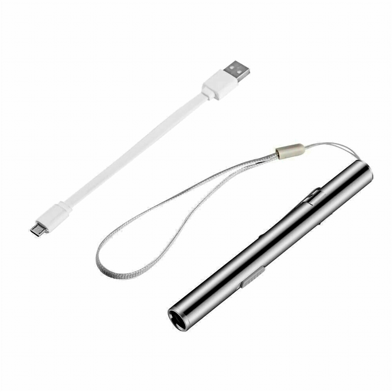 5" LED USB Rechargeable Mini Tactical Flashlight Stainless Steel Torch Pen Light by The Perfect Part – Electronics in New condition from The Perfect Part for a low price