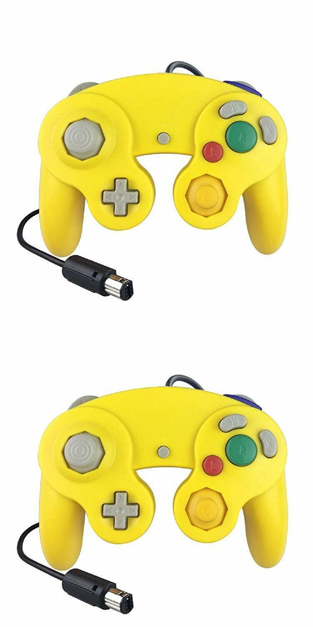 2 Pack Wired NGC Controller Gamepad for Nintendo GameCube GC & Wii U Console USA