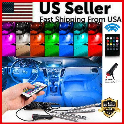 48 LED Car Charge Interior Accessories Floor Decorative Atmosphere Lamp Light US