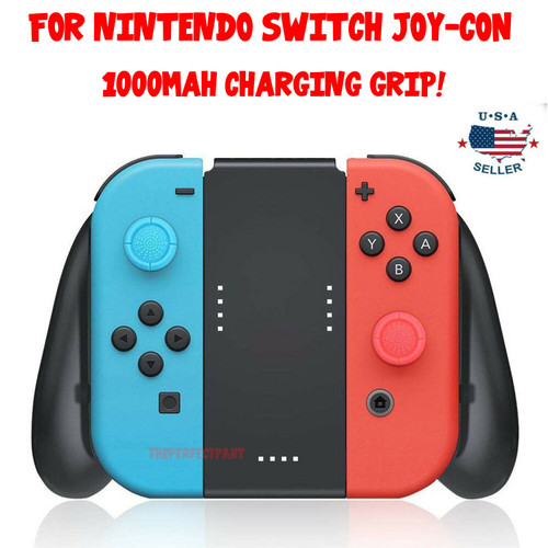 Joy-Con Charging Comfort Grip For Nintendo Switch 1000mAh Rechargeable Battery