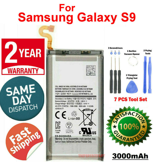 New Battery Replacement For Samsung Galaxy S9 EB-BG960ABE G960U WITH TOOLS USA