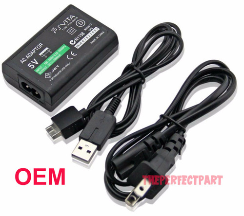 AC Adapter Power Supply USB Data Cable For Sony PS Vita PSV Home Wall Charger US