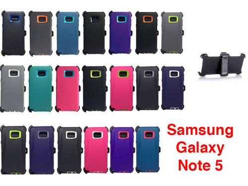 For Samsung Galaxy Note 5 Case Cover Shockproof (Fits Otterbox Defender Clip)