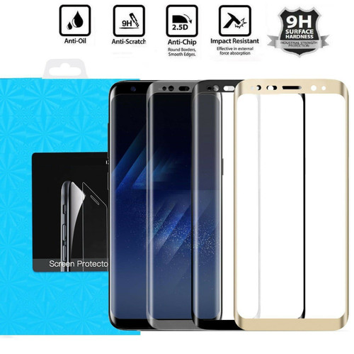 Full Cover Tempered Glass Screen Protector For Samsung Galaxy S8 & S8 Plus 9H