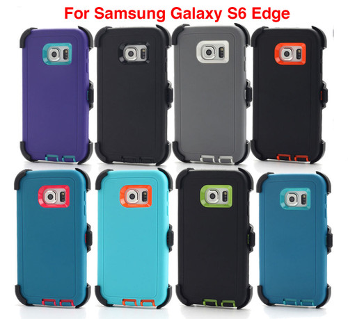 For Samsung Galaxy S6 Edge Case Cover Screen (Fits Otterbox Defender Belt Clip)