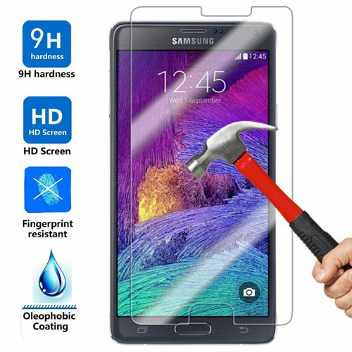Premium Gorilla Tempered Glass Film Screen Protector for Samsung Galaxy Note 4