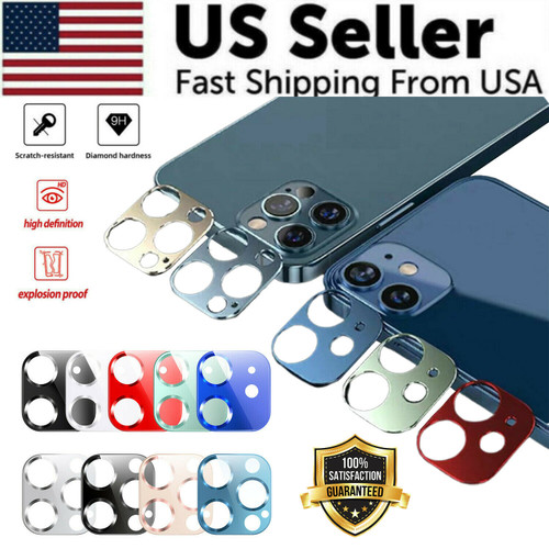 For iPhone 12 Pro Max Mini FULL COVER Tempered Glass Camera Lens Protector Rear