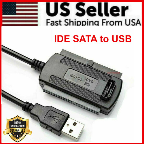 New IDE SATA To USB 2.0 Adapter Converter Cable For 2.5 3.5 Inch Hard Drive HD