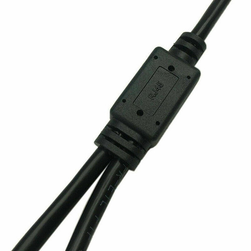 RJ45 CAT6/5 Male to 2 Female LAN Ethernet Network Splitter Coupler Adapter Cable
