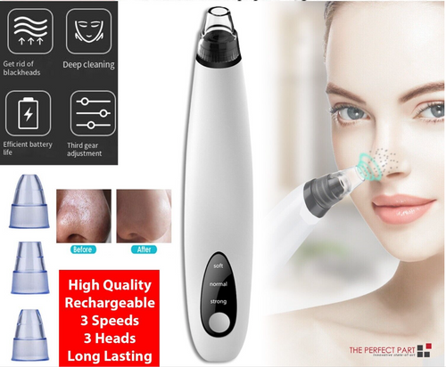 Electric Blackhead Remover Cleaner Face Diamond Pore Vacuum Suction White Heads