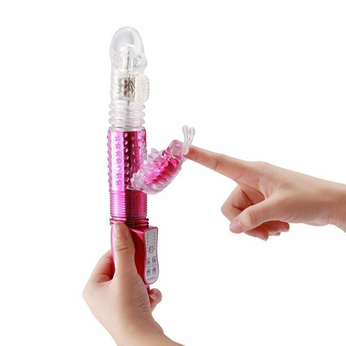 Multispeed Thrusting Rabbit Vibrator Sex-Toys For Women Dildo G Spot Massager