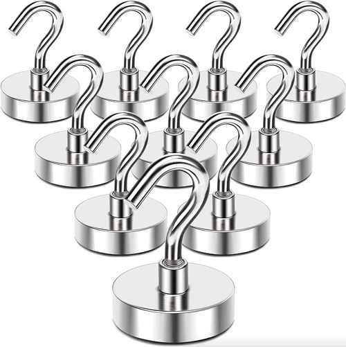 10 Pack Dia Strong Magnetic Hook Hanger N52 Neodymium Clamping Magnet Hooks USA