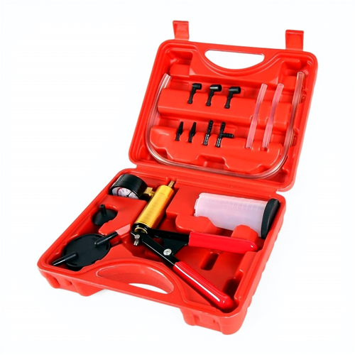 Hand Held Vacuum Pressure Pump Tester Set Brake Fluid Bleeder Bleeding Kit + Box by The Perfect Part – Tools & Maintenance in New condition from The Perfect Part for a low price