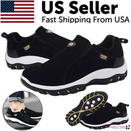 Men's Loafer Slip On Athletic Shoes Casual Walking Sneakers Outdoor Sports
