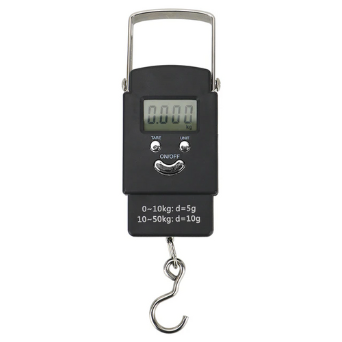 Portable Fish Scale Travel LCD Digital Hanging Luggage Electronic 110lb / 50kg