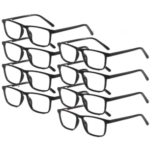 Reading Glasses Mens Womens Unisex Readers Eyeglasses 8 Pack Glasses New Square
