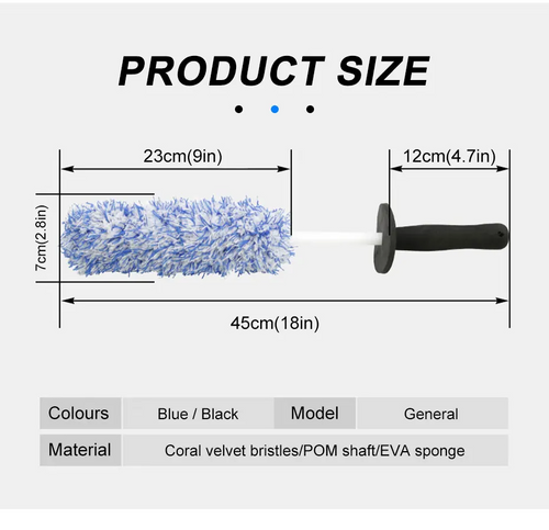 Car Alloy Wheel Cleaning Brush Tool Tire Washing Clean Soft Bristle Cleaner US