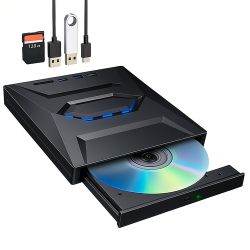 External CD DVD Drive USB 3.0 Writer Burner Player for PC Laptop Windows 11 10 by The Perfect Part – Computer Accessories in New condition from The Perfect Part for a low price