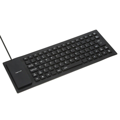 Waterproof Silicone Keyboard Foldable Flexible USB Dustproof DirtProof Full Size by The Perfect Part – Electronics in New condition from The Perfect Part for a low price