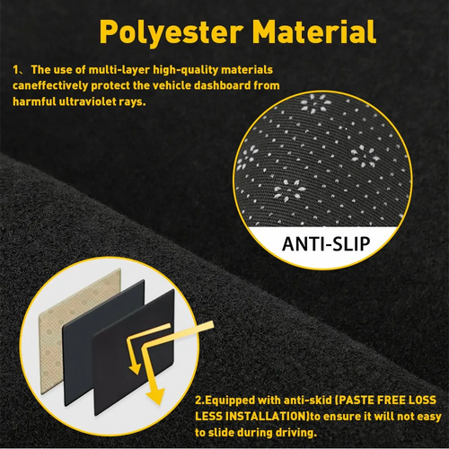 For Toyota Camry 2007-2011 US DashMat Dash Cover Dashboard Mat Car Interior Pad