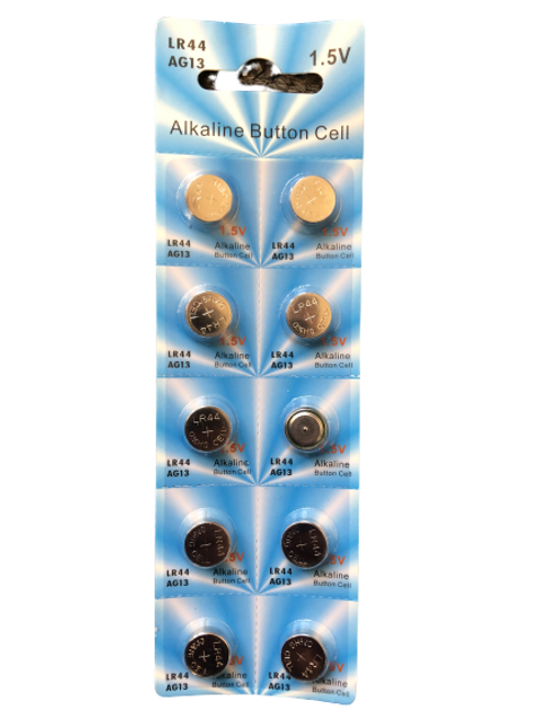 LR44 10 PACK LR44 AG13 A76 L1154 357 303 LED Button 1.5V Cell Alkaline Battery 