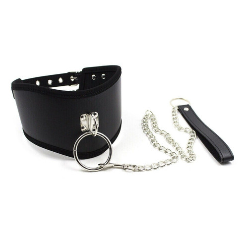 BDSM Bondage SM Kit Women Neck Collar Restraint Set Love Black Slave Hand Cuffs by The Perfect Part – Sexual Wellness in New condition from The Perfect Part for a low price