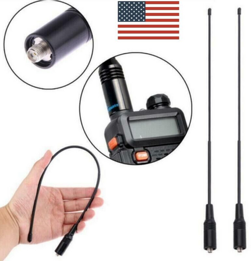 2-Pack For Baofeng UV5R UV-82 144/430MHz Dual Band Antenna NA771 SMA Female 10W