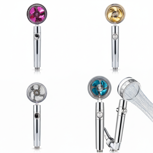 High Pressure Shower Head Adjustable 360° Rotation Turbine Water Saving Shower by The Perfect Part – Home & Kitchen in New condition from The Perfect Part for a low price