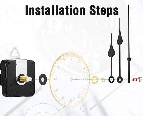 DIY Clock Movement Quartz Mechanism Wall Replacement Repair Tool Parts Hands Kit
