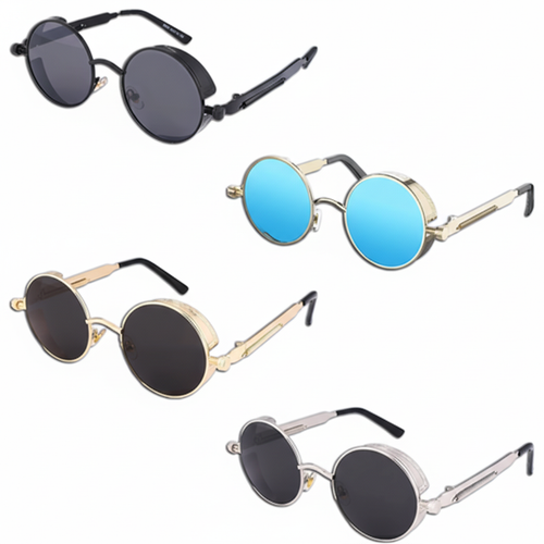 Retro Round Polarized Sunglasses Men Women Vintage Gothic Steampunk Glasses by The Perfect Part – Eyewear & Accessories in New condition from The Perfect Part for a low price