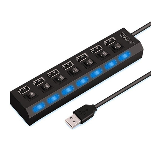 7 Port USB 2.0 / 3.0 Hub Splitter Adapter High Speed For PC Laptop Mac Desktop by The Perfect Part – Cables & Splitters in New condition from The Perfect Part for a low price