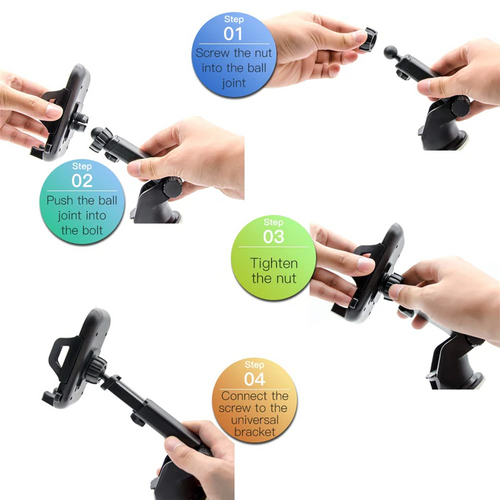 360° Universal Mount Holder Car Stand Windshield For Mobile Cell Phone GPS 
