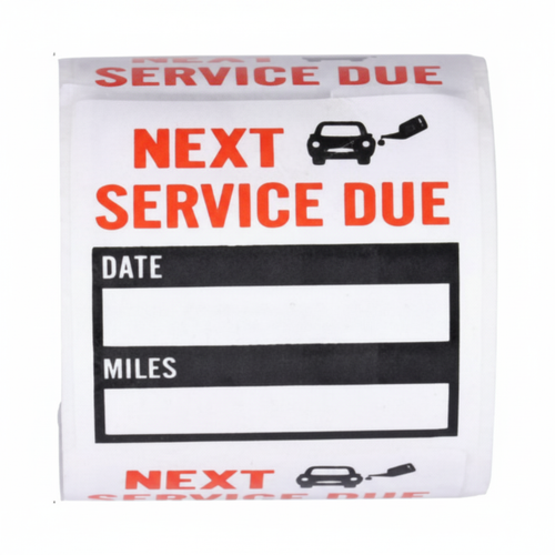 300 Oil Change Service Reminder Stickers Clear Window Lite Sticker Pack 2"x2" US by The Perfect Part – Auto & Tools in New condition from The Perfect Part for a low price