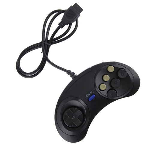 2X 6 Button Game Pad Controller For SEGA Genesis Black Old School Classic New by The Perfect Part – Gaming Accessories in New condition from The Perfect Part for a low price
