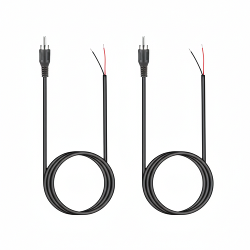 2-Pack 10 FT RCA Male Plug to Bare Wire Audio Speaker Subwoofer HDTV Cable Cord by The Perfect Part – Cables & Splitters in New condition from The Perfect Part for a low price