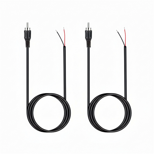 2-Pack 10 FT RCA Male Plug to Bare Wire Audio Speaker Subwoofer HDTV Cable Cord by The Perfect Part – Cables & Splitters in New condition from The Perfect Part for a low price