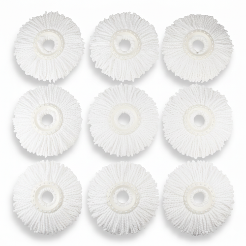 6 Pack Replacement Microfiber Mop Head Refill 360° Spin Easy Cleaning For Mop