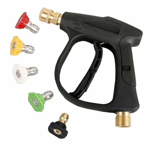 1/4" High Pressure Washer Gun 4000 PSI Car Wash Foam Spray Short Wand w/ Nozzle by The Perfect Part – Watering Equipment in New condition from The Perfect Part for a low price