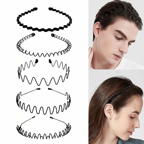 6Pcs Metal Hair Headband Wave Style Hoop Band Comb Sports Hairband Men Women US by The Perfect Part – Accessories & Fashion in New condition from The Perfect Part for a low price