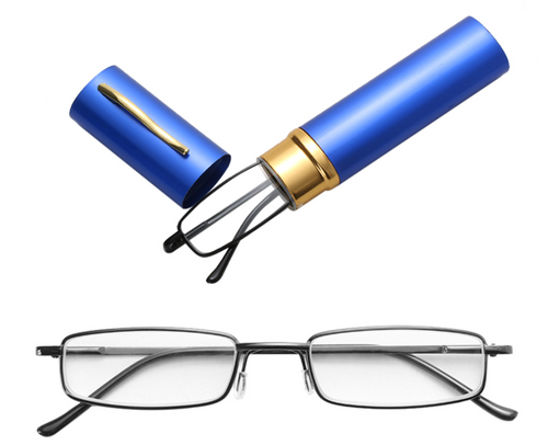 Classic HD Spring Compact Reading Glasses Readers Travel Slim Design with Case by The Perfect Part – Office & Stationery in New condition from The Perfect Part for a low price