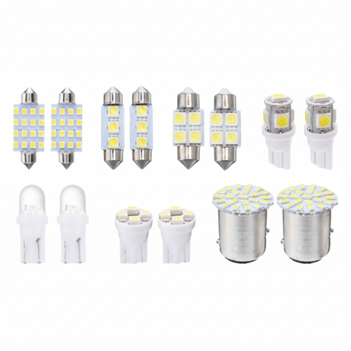 14Pcs T10 36mm LED Interior Car Accessories Kit Map Dome License Plate Lights