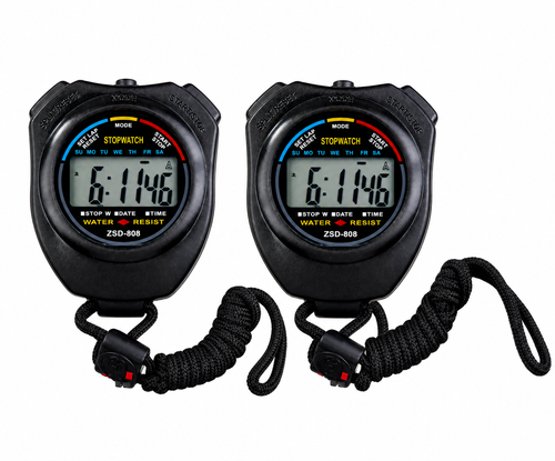 2PCS SET Digital Stopwatch Sports Counter Chronograph Date Timer Odometer Watch by The Perfect Part – Watches & Accessories in New condition from The Perfect Part for a low price