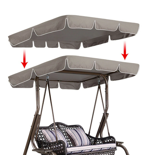 77"x43" Patio Outdoor Garden Swing 300D Canopy Replacement Porch Top Cover Seat