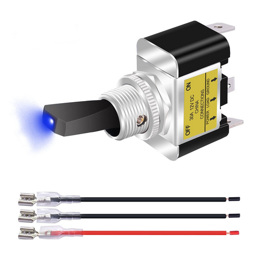 3Pcs 12V 30A Blue LED Light Toggle Rocker ON/OFF Switch 3Pin Marine Car Boat ATV by The Perfect Part – Auto & Tools in New condition from The Perfect Part for a low price
