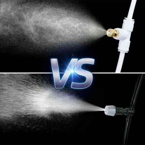 20x Brass Misting Nozzles Mister Sprinkler Outdoor Cooling System Garden Sprayer