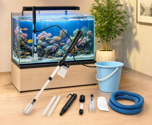 Electric Gravel Cleaner Aquarium Fish Tank Automatic Siphon Vacuum Water Change
