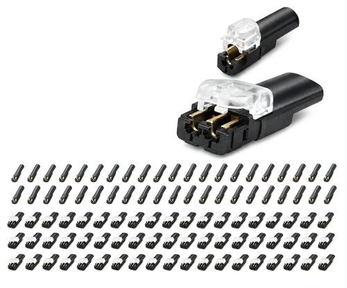 80 PCS Plug-In Quick Wire Connectors, Reusable Clamp Terminal Blocks for Cables