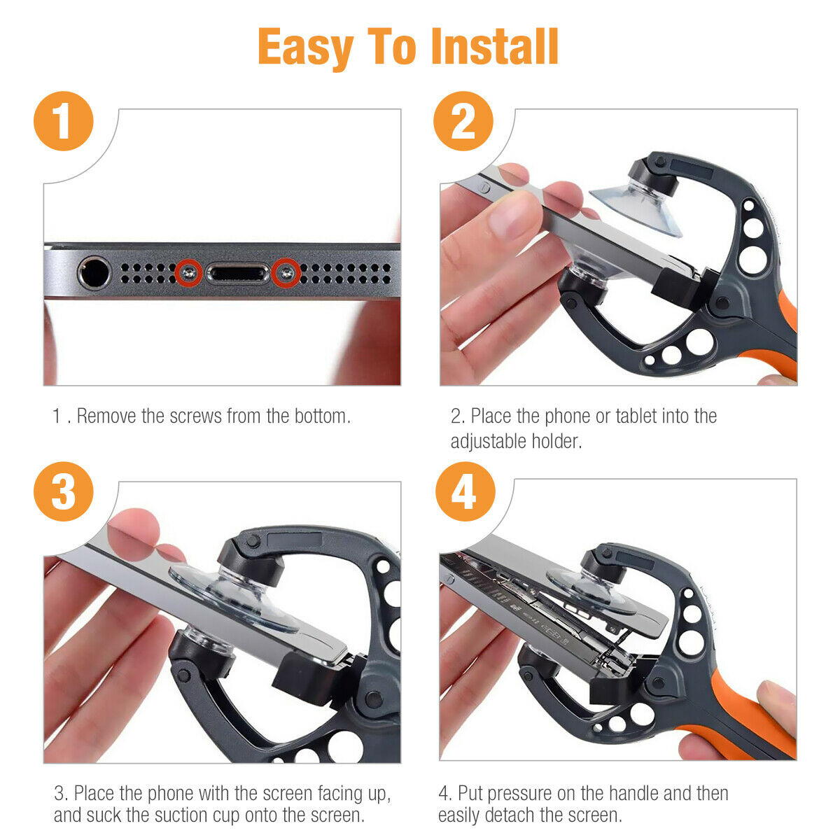  Phone Screen Repair Kit, 13 in 1 LCD Screen Opener DIY  Electronic Products Repair Tools Screwdriver Kit : Electronics