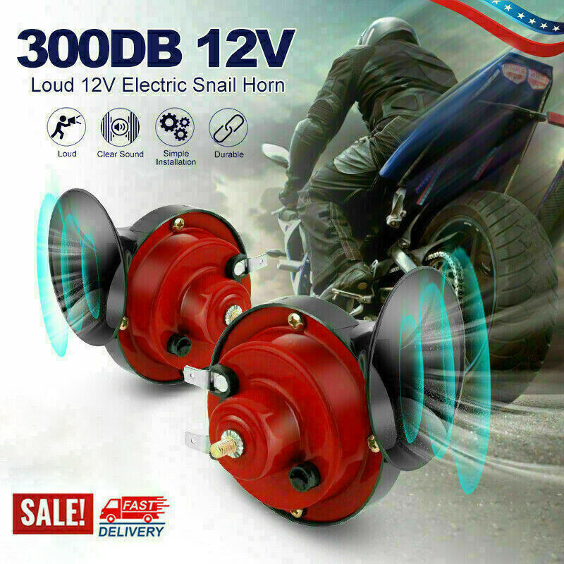 300db Super Loud Train Horn For Truck Train Boat Car Air Electric Snail  Single Horn 12v Waterproof